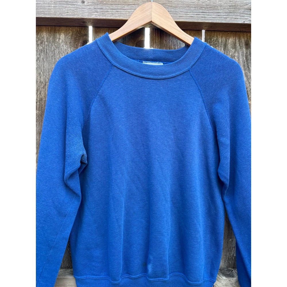 Vintage 80s Basset Walker Blue Sweater Mens Medium